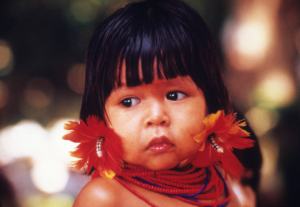 Menina Carajá, Iilha de Bananal, Tocantins, Brésil